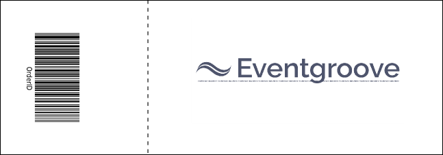 Red Event Ticket Product Back