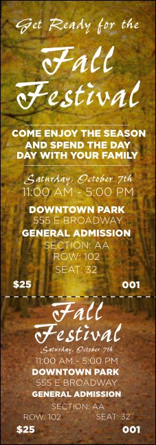 Fall Reserved Event Ticket