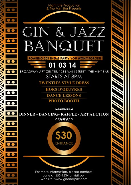 Twenties Club Flyer