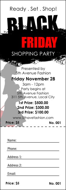 Black Friday Raffle Ticket