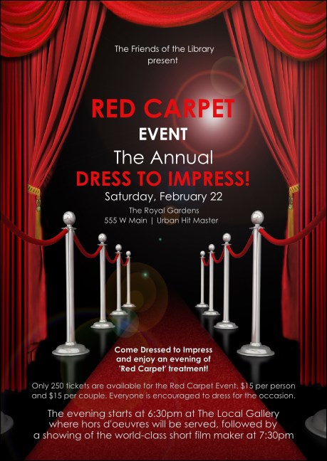 Red Carpet Postcard Mailer