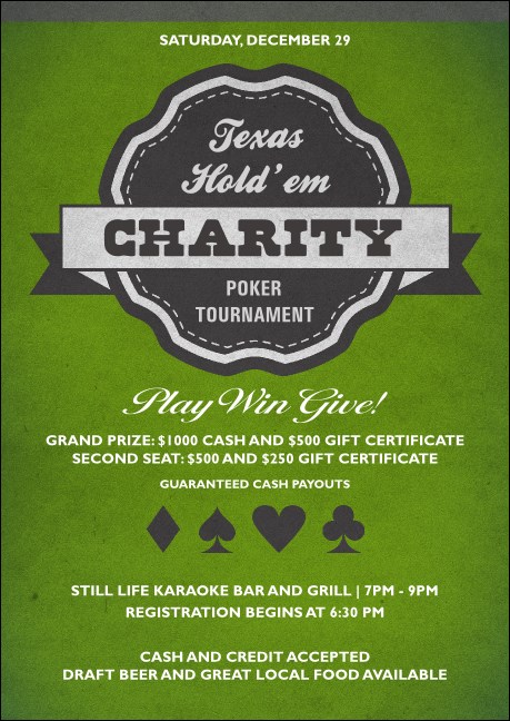 Texas Hold 'Em Postcard Mailer