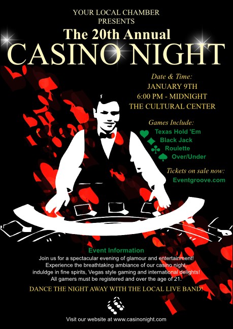 Casino Dealer Postcard Mailer Product Front