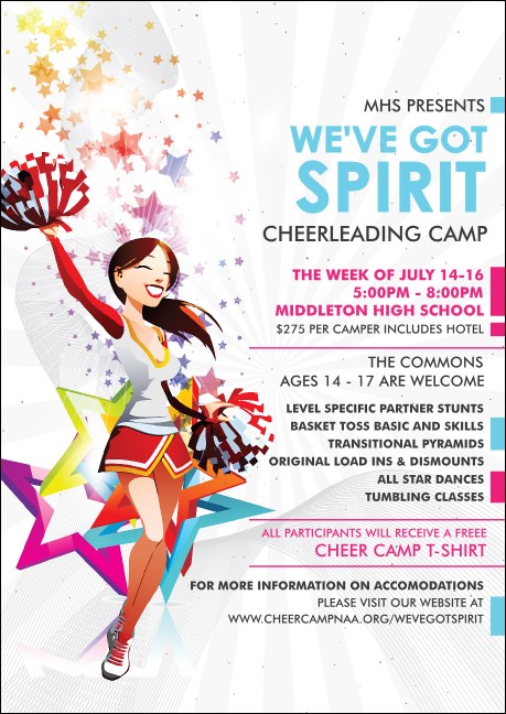 Cheerleading Spirit Postcard Mailer Product Front