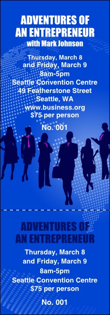 Business Women Event Ticket Product Front