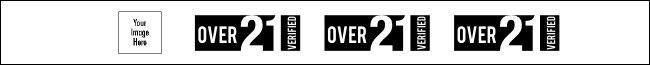 Over 21 Tyvek Wristband Product Front