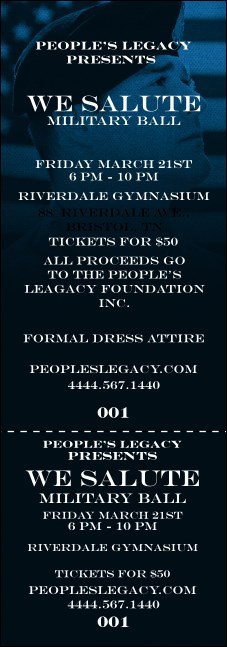 Military Ball - The Salute Event Ticket Product Front