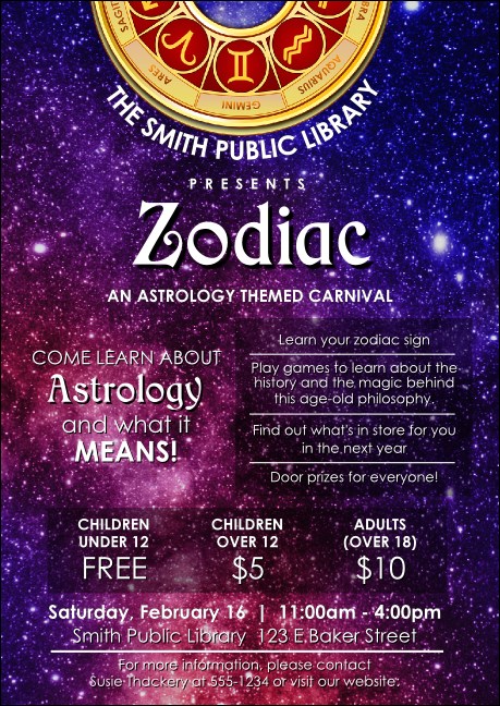 Astrology Postcard Mailer Product Front