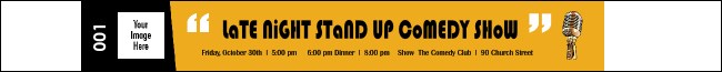 Comedy Retro Premium Synthetic Wristband Product Front