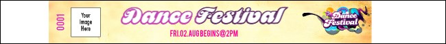 Disco Dance Festival Premium Synthetic Wristband Product Front