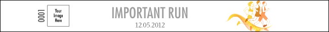 Run for a cause- Yellow  Premium Synthetic Wristband
