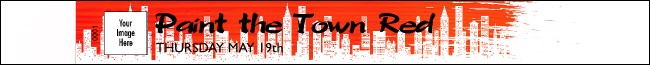 Paint The Town Red Premium Synthetic Wristband