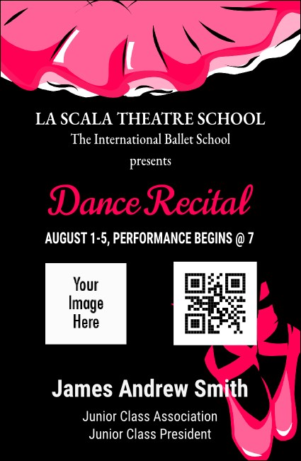 Dance Recital VIP Event Badge Small Product Front