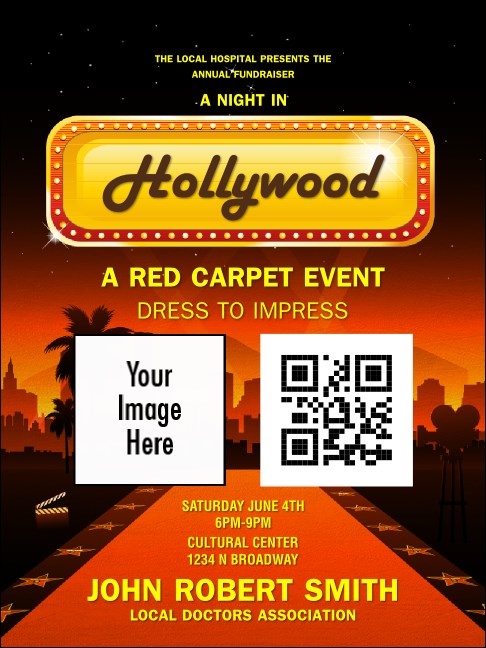 Hollywood Skyline Economy Event Badge Product Front