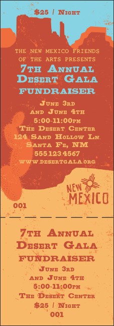New Mexico General Admission Ticket Product Front