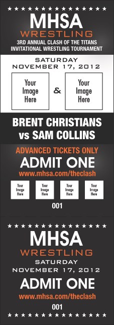 Versus Black Event Ticket Product Front