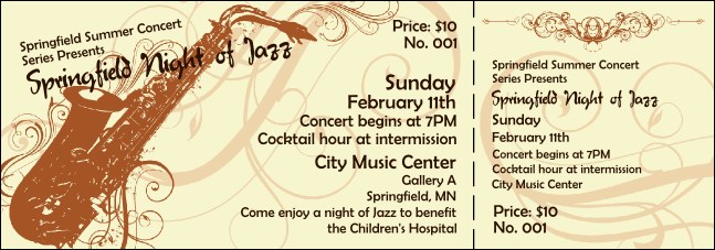 Concert Series Ticket 003 Product Front