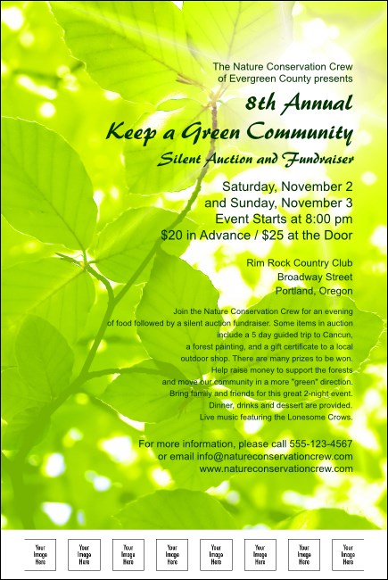 Nature Series - Green Leaves Poster Product Front