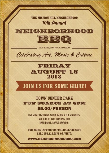 BBQ Vintage Postcard Product Front