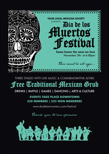 Day of the Dead Postcard Product Front