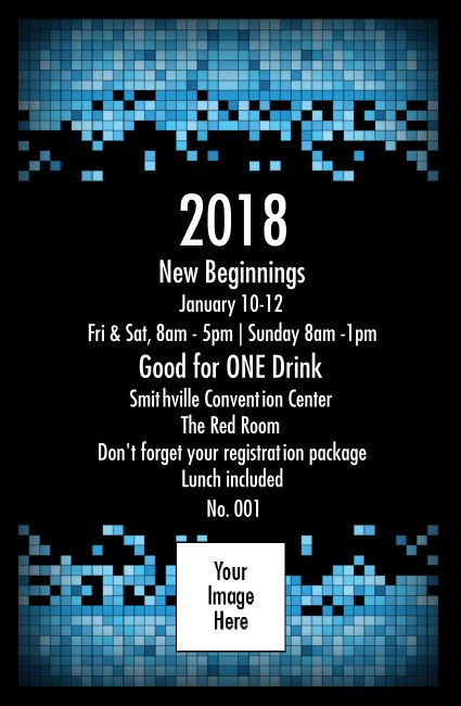Year Tech Drink Ticket Product Front