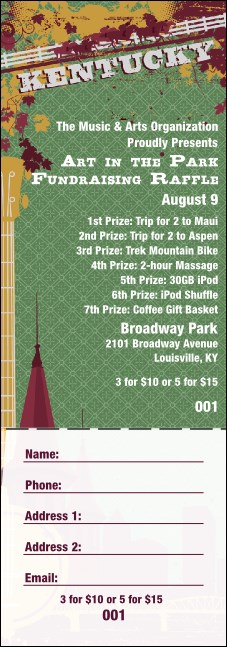 Kentucky Raffle Ticket
