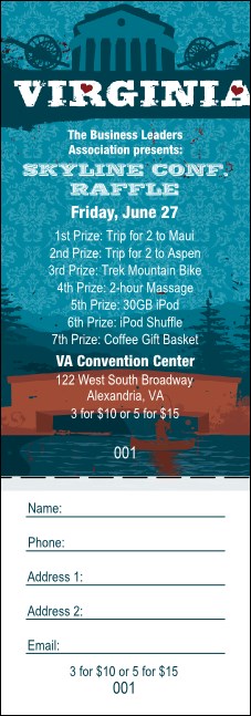 Virginia Raffle Ticket