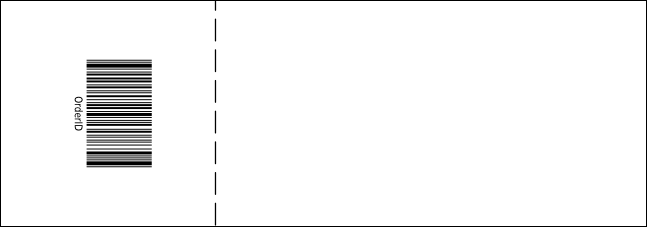 Dots Purple Landscape Raffle Ticket Product Back