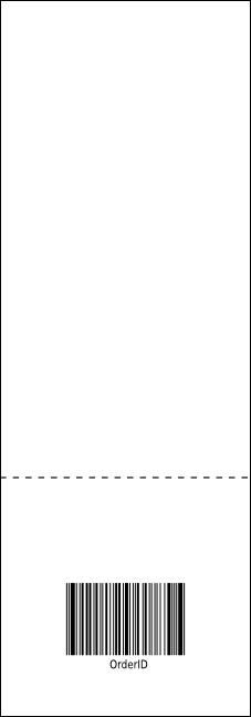 Dance Silhouette Raffle Ticket Product Back