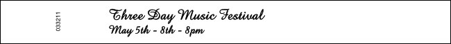 Formal Text (2 lines) no Logo Product Front