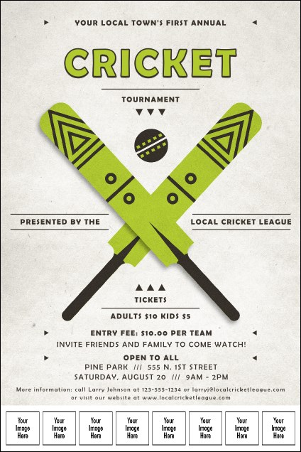 Cricket Logo Poster Product Front
