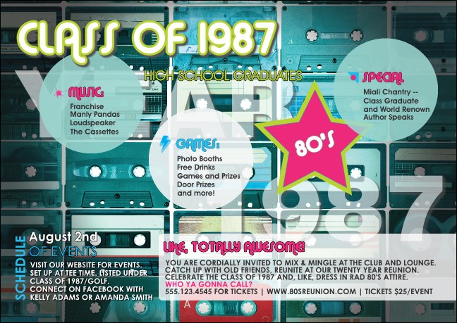 Totally 80s Club Flyer